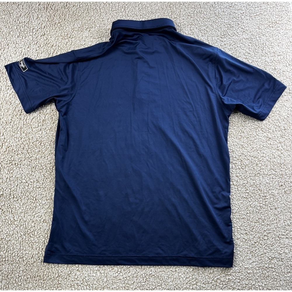 Waggle Brand Golf Polo Shirt Mens Large Blue Short Sleeve Performance Stretch - Picture 8 of 8